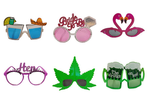 Glasses novelty hawaiian fancy - glasses,