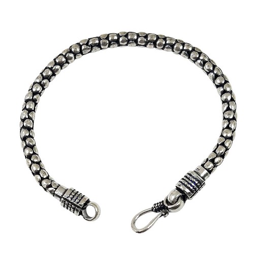 925 silver snake bracelet - silver,