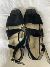 Ladies Black Suede Vintage