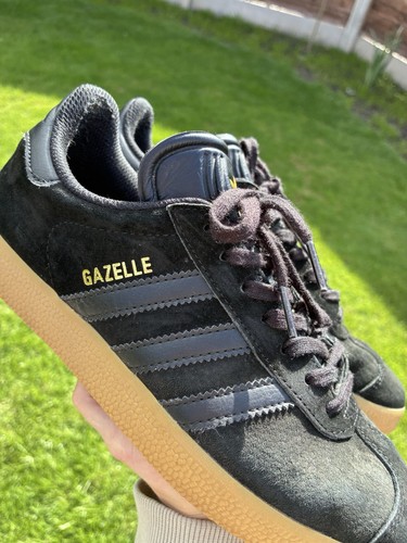 Women black gold suede - gold,