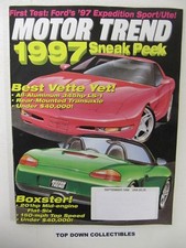 Motor Trend Magazine    September  1996   Porsche Boxter