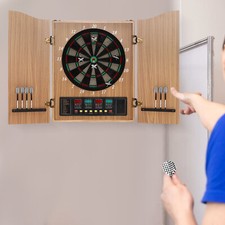 Take Aim Electronic Dart Machine Dart Board Cabinet Set For Commercial & Home