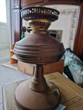 Victorian style brass oil lamp