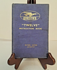 VINTAGE HUMBER TWELVE INSTRUCTION BOOK 1936