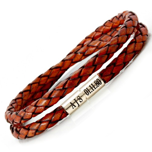 Mens personalised leather - mens,