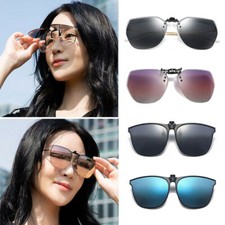 6 Colors Clip On Sunglasse Flip up Glasses Polarized Photochromic Sunglasses UK