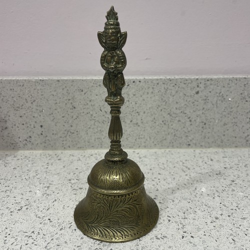 Vintage thai brass temple bell - brass,