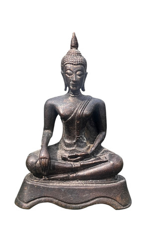 Small metal buddha statue - small,