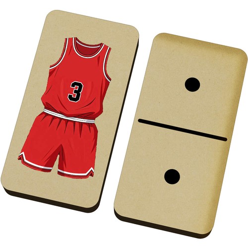 Basketball uniform domino - 'basketball,