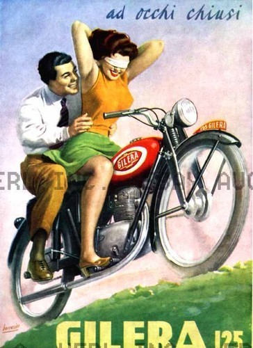 Gilera 125cc motorcycle print