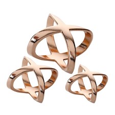 3 Pcs Silk Scarf Clasp Ring
