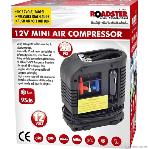 12v mini car tyre inflator - mini,