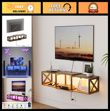 Floating TV Stand with Power