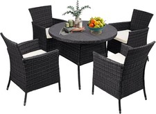 5pc Rattan Garden Dining Set