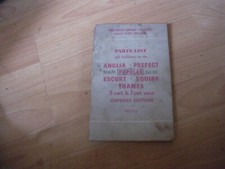 Ford Parts catalogue Anglia Prefect Escort Squire Thames van 57 - 62 illustrated