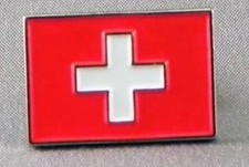 Swiss flag pin badge