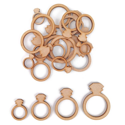 Diamond ring wedding mdf craft - diamond,