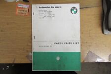 1979 STEYR-DAIMLER-PUCH PARTS PRICE LIST