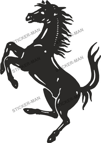 Ferrari horse sticker laptop - ferrari,