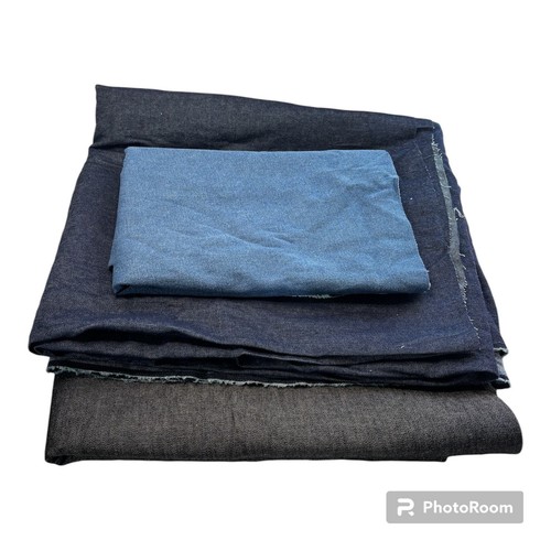 Lot salvaged demin fabric - salvaged,