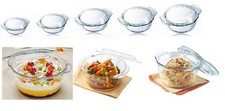 Glass Round Classic Casserole Dish with Glass Lid - EASY GRIP