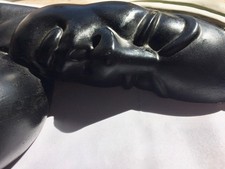 ATTRACTIVE Art Deco 1930s Wall Hanging African lady in Turban Half Head