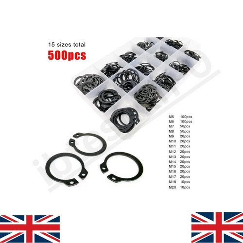 340pcs mixed external circlip - mixed,