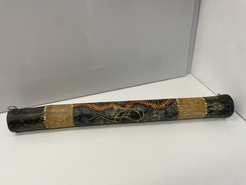 Ethnic tribal wood rain maker - wood,