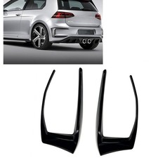 2xBlack Rear Bumper Side Fog