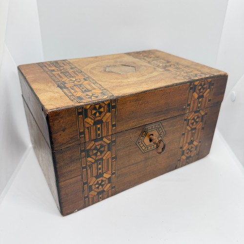 Victorian tunbridge ware box - victorian,