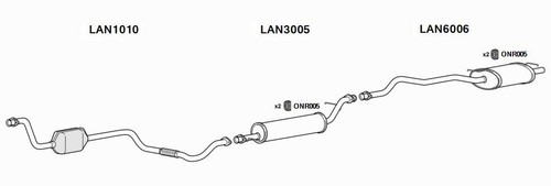 Exhaust system for land - exhaust,
