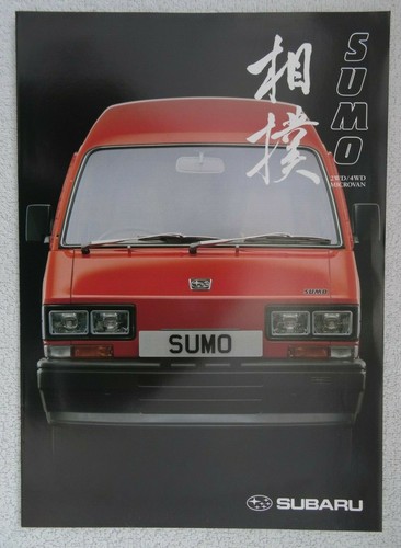 Subaru sumo microvan brochure - subaru,