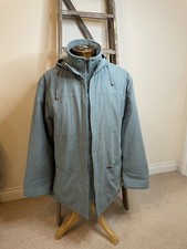 Astraka Ladies Coat Jacket Padded Green Large Lined Hooded Fleece Collar Fashion