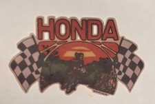 Original Vintage 1976 Honda Motorcycle Biker Mini Iron On Transfer