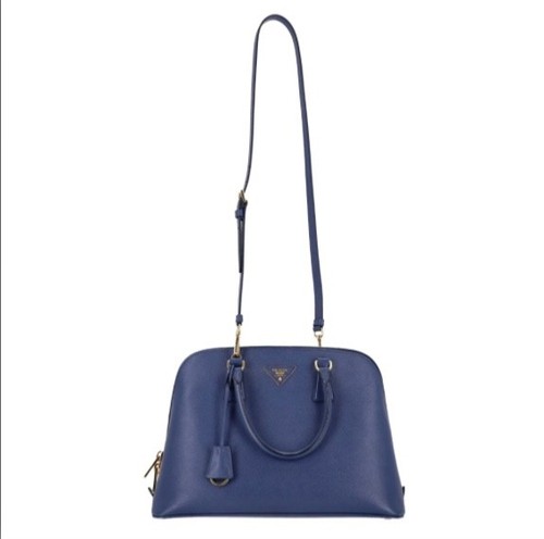 Prada blue saffiano leather - prada,