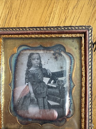Antique daguerreotype cute - of,