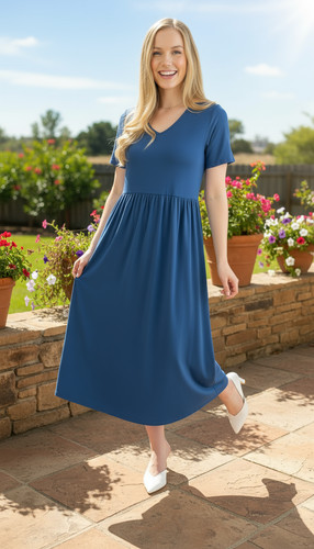 Women casual midi dress - casual,