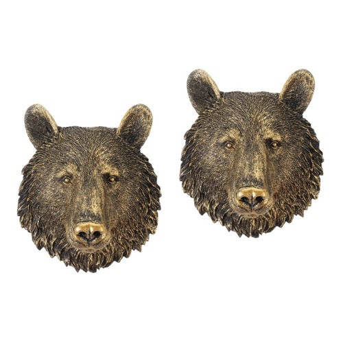 2pcs resin animal head - resin,