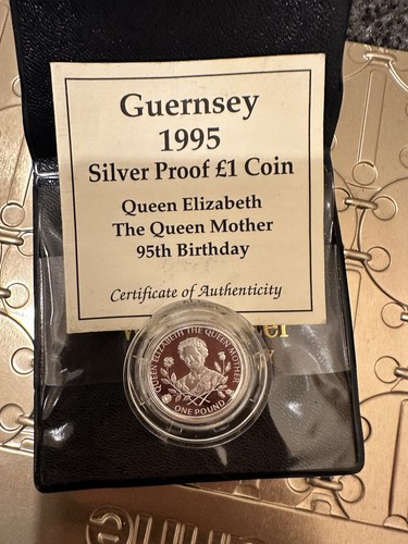 Guernsey 1995 silver proof one - 1995,