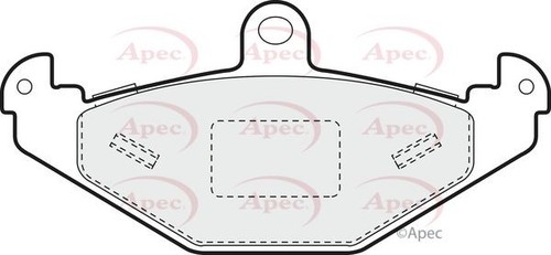 Apec rear brake pad - rear, for