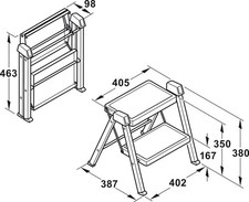 Hafele Hailo 2-Step Heavy Duty