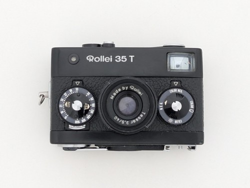 Rollei black 35mm compact - t,