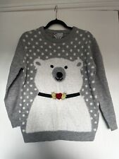 Atmosphere Polar Bear Christmas Jumper Size S