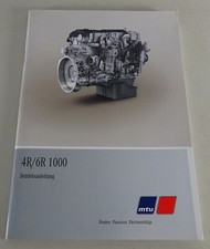 Operating Manual / Handbook MTU Marine Engine 4R / 6R 1000 Stand 07/2016