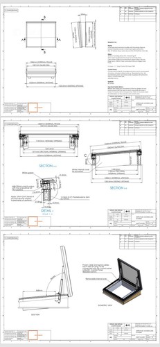 Skylight roof windows pitched - skylight,