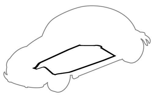 Floorpan gasket rubber - rubber, vw
