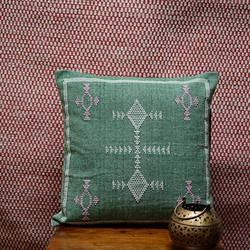 Handwoven sabra pillow cover - sabra,