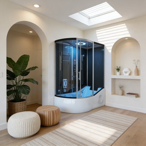 Steam shower whirlpool bath - shower,