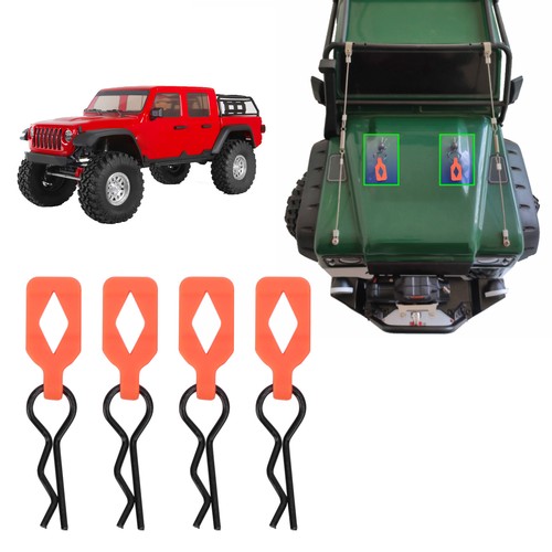 4pcs metal body - 4pcs, clips