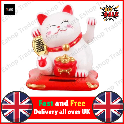 Solar powered chinese maneki - chinese,